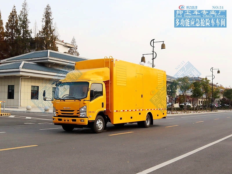 东风天龙后双桥电源车带休息室