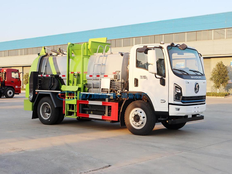 陕汽6.5方纯电动餐厨垃圾车